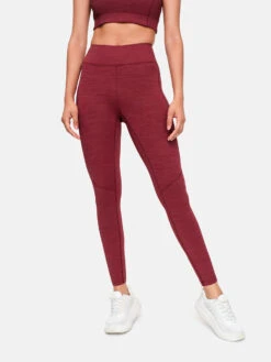 TechSweat™ Core 7/8 Legging -Daily Fit Wear Shop 1 hero W100555 TSW RHB TechSweat 7 8 Leggings Rhubarb 017