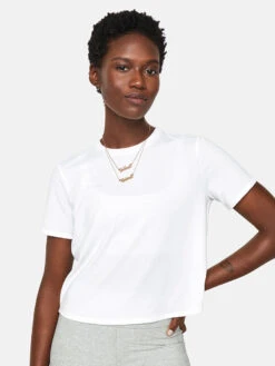 Ready Set Shortsleeve -Daily Fit Wear Shop 1 hero W300440 JRS WHI Sweatee T Shirt White 0003 V2