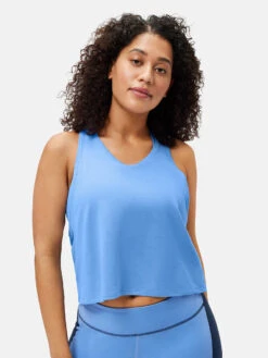 FastTrack Mesh Tank -Daily Fit Wear Shop 1 hero W301490 SMS BON FastTrackTank BlueBonnet 133