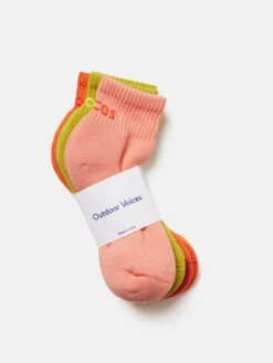 Rec Ankle Sock 3-Pack -Daily Fit Wear Shop U600828 PCN NAH Rec Ankle Socks 3 Pack Nectarine Aloe Hibiscus YvHIeeB