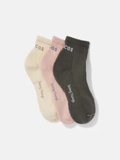 Rec Ankle Sock 3-Pack -Daily Fit Wear Shop U602087 PCN VRW Rec Ankle Socks 3 Pack Vanilla FRONT 2 070 8uYAEzx