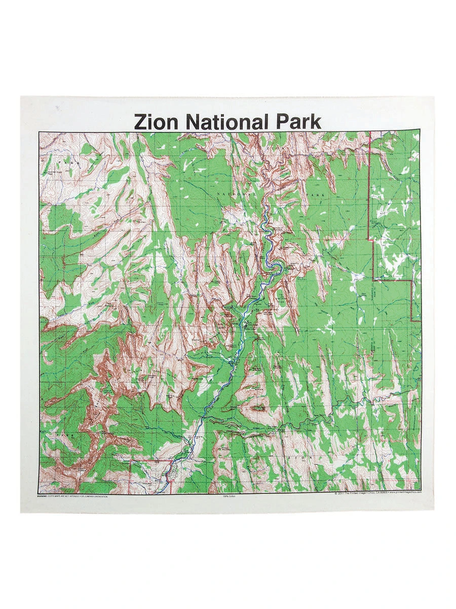 Printed Image National Park Bandana 5 Printed Image National Park Bandana - Image 3
