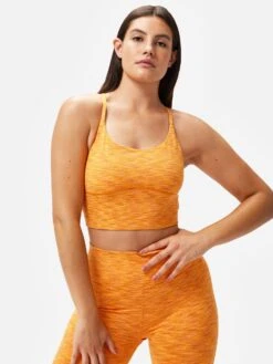 FreeForm Crop Top -Daily Fit Wear Shop W201508 SDM TNG Flow Crop Top Tangerine 098