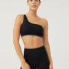 SeamlessRib One Shoulder Bra 2 SeamlessRib One Shoulder Bra -Daily Fit Wear Shop W201509 SML BLK SeamlessRib One Shoulder Bra Black 051 bv7oPMI