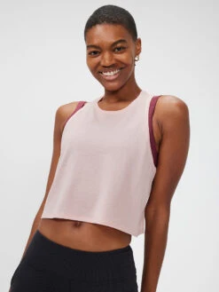 FastTrack Mesh Tank -Daily Fit Wear Shop W301490 SMS TSL Fast Track Tank Thistle 060 1ExcLAd