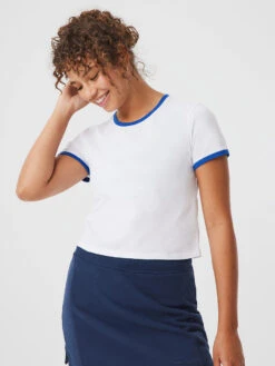 Ringer Shortsleeve 9 Ringer Shortsleeve -Daily Fit Wear Shop W301912 PMC WOV Ringer Shortsleeve White OV Blue 084 QUgwkl2