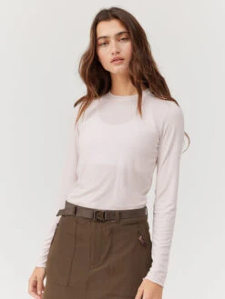 SoftRib Longsleeve -Daily Fit Wear Shop W302001 CTR PKR SheerRib Longsleeve Pink Sunrise 145 1 wlPojq4