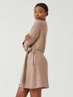 CloudKnit Robe -Daily Fit Wear Shop W402063 HMJ MOC CloudKnit Robe Mocha 057