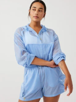 Windbreaker Pullover -Daily Fit Wear Shop W501758 RSN BUL Windbreaker Pullover Bluebell 056 2 uTWkHN1