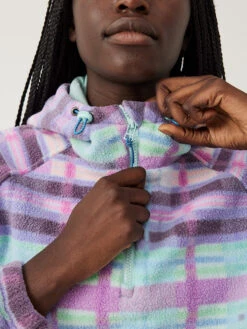 PrimoFleece 1/4 Zip Hoodie -Daily Fit Wear Shop W801572 PMF PCP PrimoFleece Pullover Picnic Plaid 3505